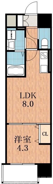 梅南の完工年月(2024年8月)築の賃貸マンションの間取り