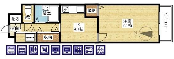 塚本の完工年月(2003年5月)築の賃貸マンションの間取り