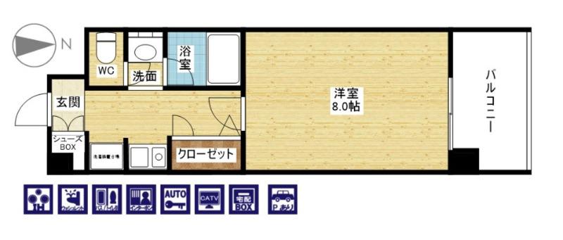 野里の完工年月(2003年7月)築の賃貸マンションの間取り