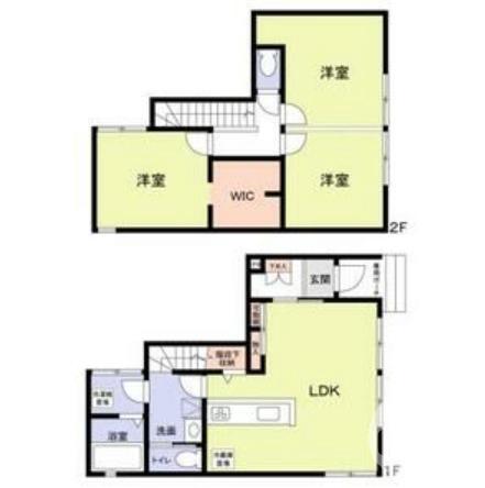 戎之町東の完工年月(2024年9月)築の賃貸一戸建ての間取り