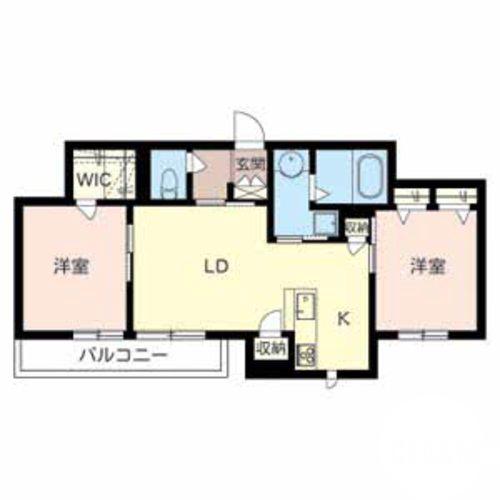 南野田の完工年月(2016年8月)築の賃貸マンションの間取り