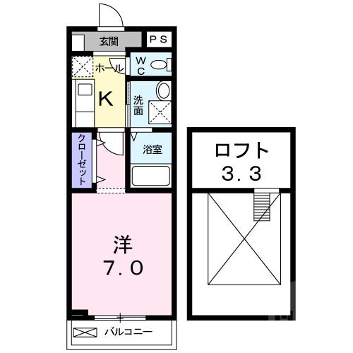 寿町の完工年月(2009年11月)築の賃貸アパートの間取り