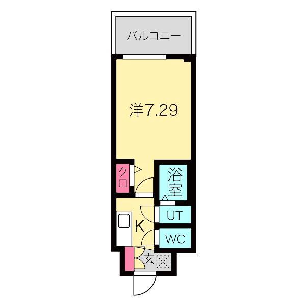 奈良町の完工年月(2024年7月)築の賃貸マンションの間取り
