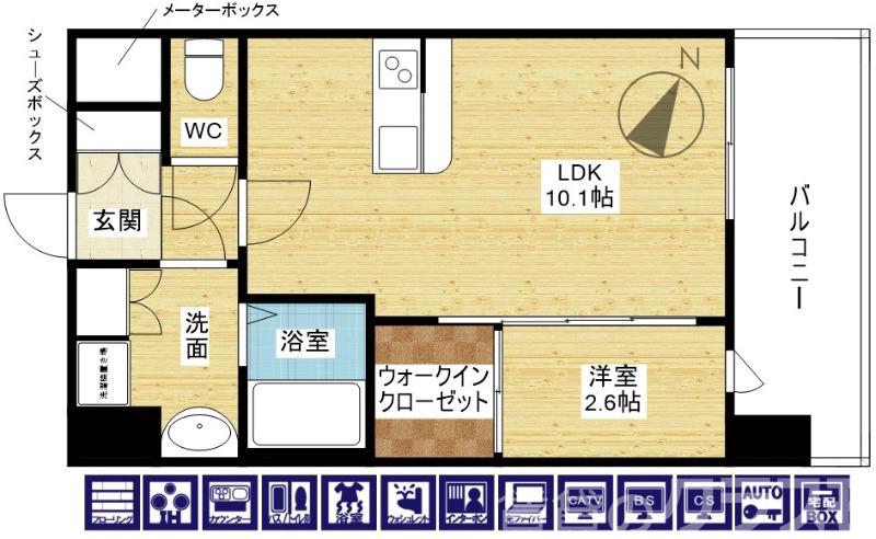 セレニテ十三ミラクの間取り