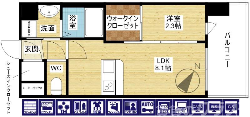 セレニテ十三ミラクの間取り