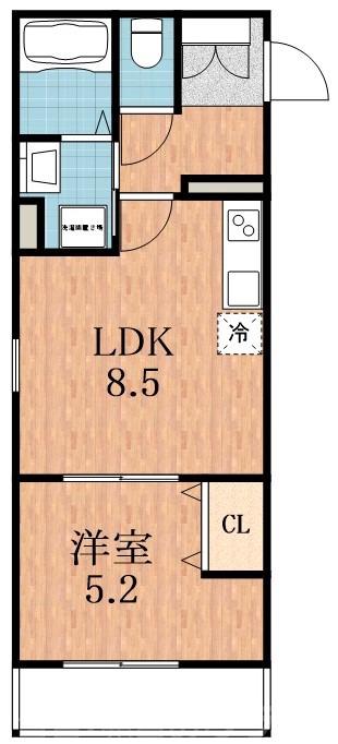 巽北の完工年月(2024年8月)築の賃貸アパートの間取り