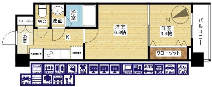 スプランディッドⅧの間取り