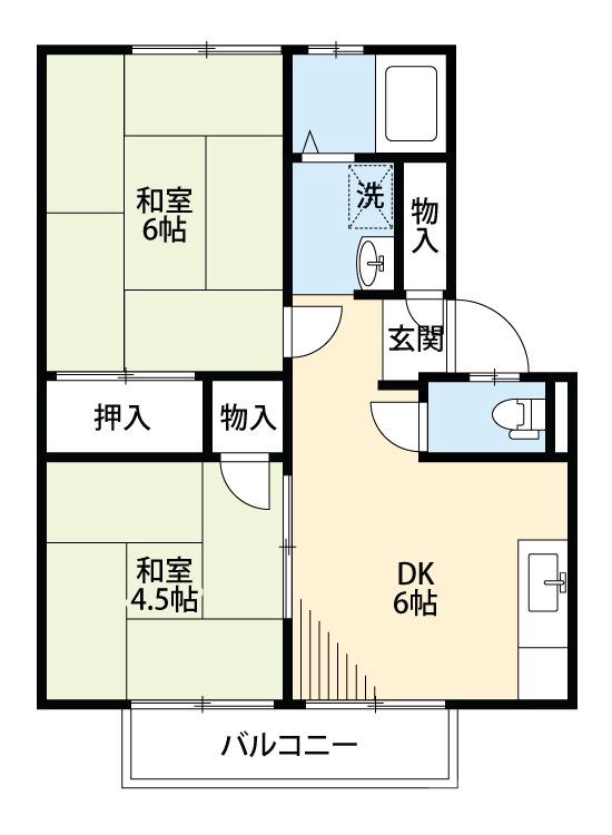 コーポ大利の間取り