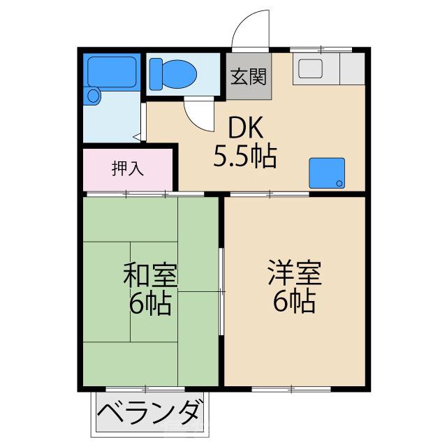 ドゥウエル南の間取り