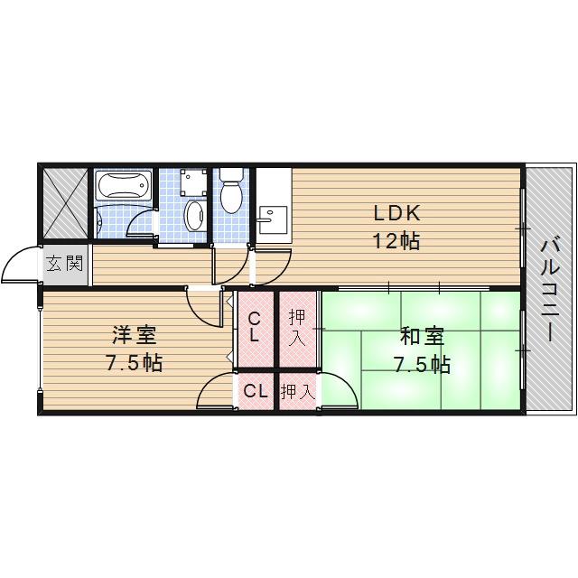 アメニティアルファー館の間取り