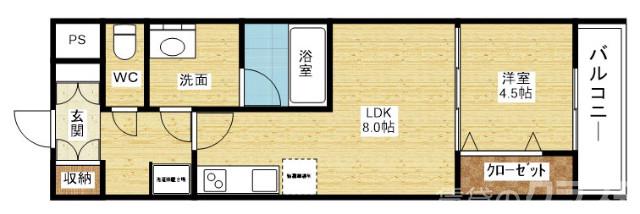 LaCASA新北野Ⅱの間取り