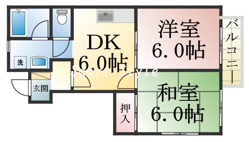 山下ハイツの間取り