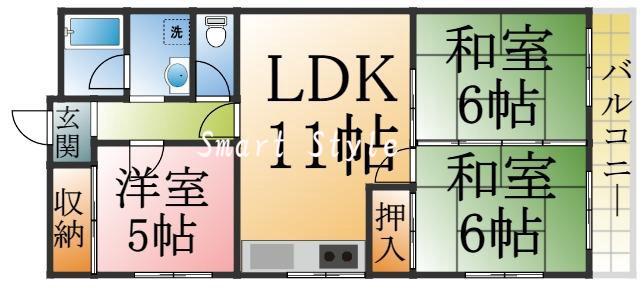 ヴィラ舞子坂の間取り