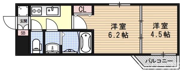 MJC京都西大路Ⅰの間取り