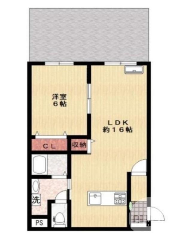 深井沢町の完工年月(1989年2月)築の賃貸マンションの間取り