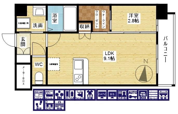 セレニテ東三国ミラクの間取り