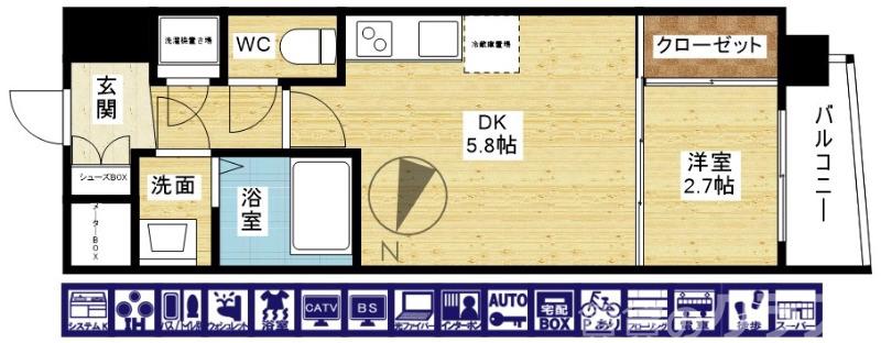 セレニテ東三国ミラクの間取り