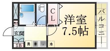 高倉台の完工年月(1997年3月)築の賃貸アパートの間取り