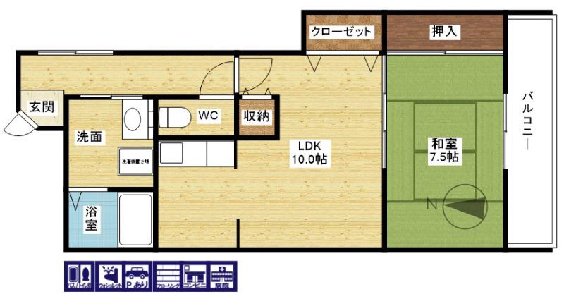ディアコート新大阪の間取り