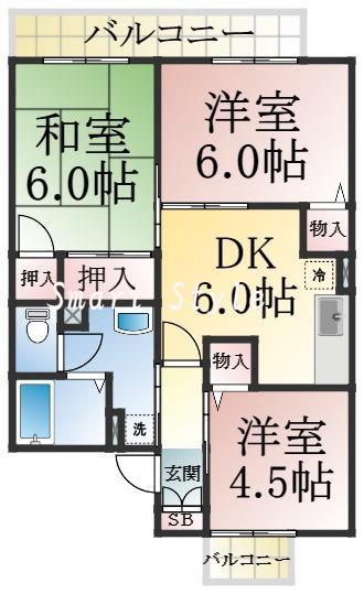 グランディール福田の間取り