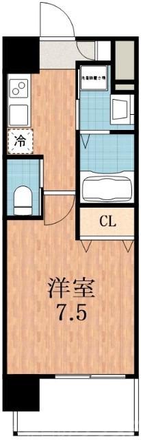 堀越町の完工年月(2018年5月)築の賃貸マンションの間取り