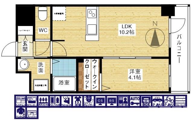 S-RESIDENCE東三国amanteの間取り