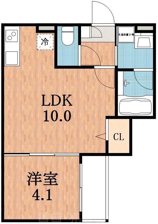 今川の完工年月(2018年10月)築の賃貸アパートの間取り