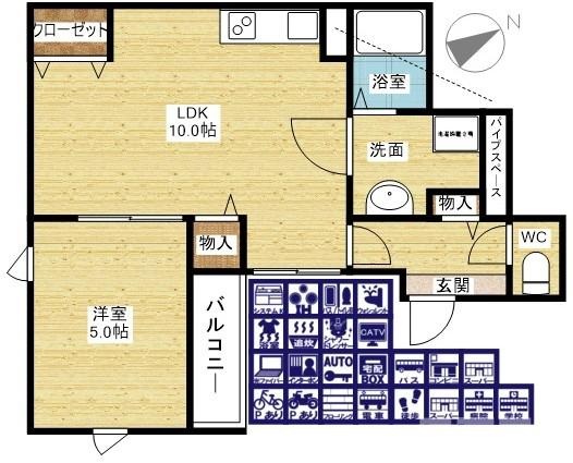 HGS KASHIMAの間取り