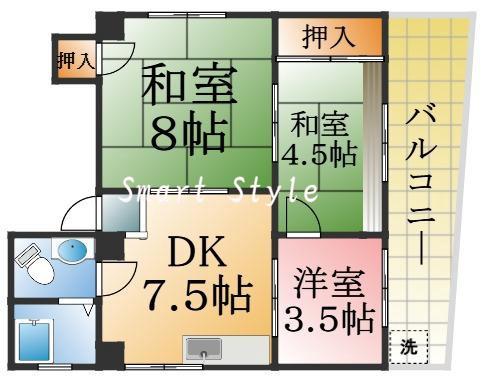 トマダハイツの間取り