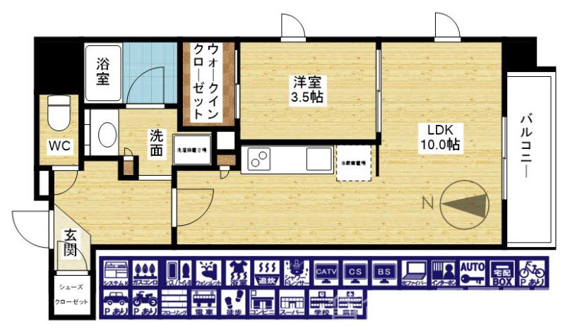 シーズンフラッツ新大阪の間取り