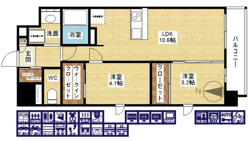 シーズンフラッツ新大阪の間取り