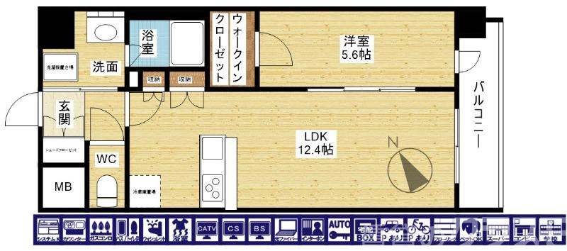 スプランディッド新大阪VIの間取り