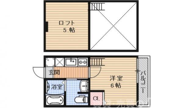 ロフティ京都西陣の間取り