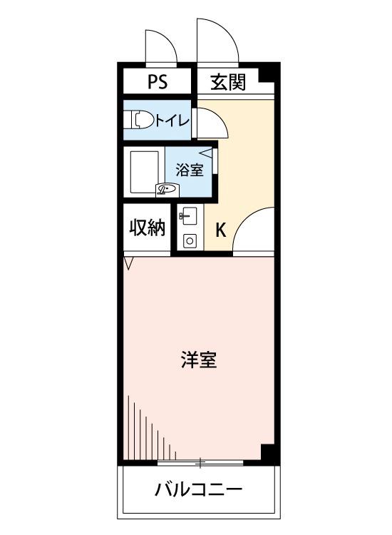 千里山東の完工年月(1996年1月)築の賃貸マンションの間取り