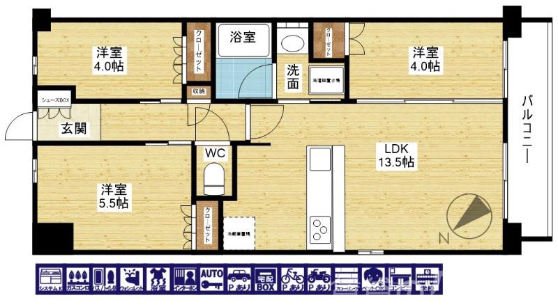 アーバンパーク淡路の間取り