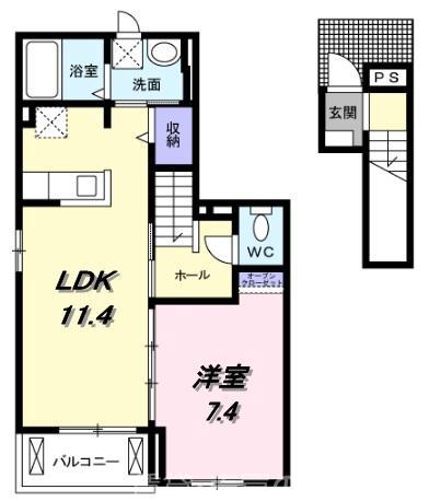 アマルフィ伏見桃山の間取り