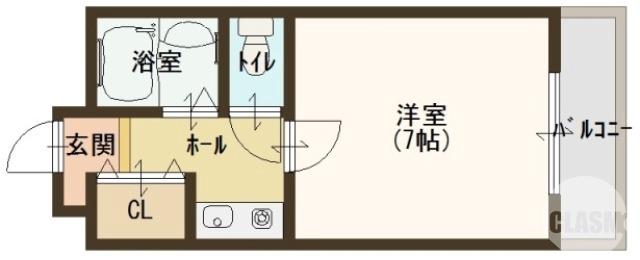 深井北町の完工年月(1993年8月)築の賃貸マンションの間取り