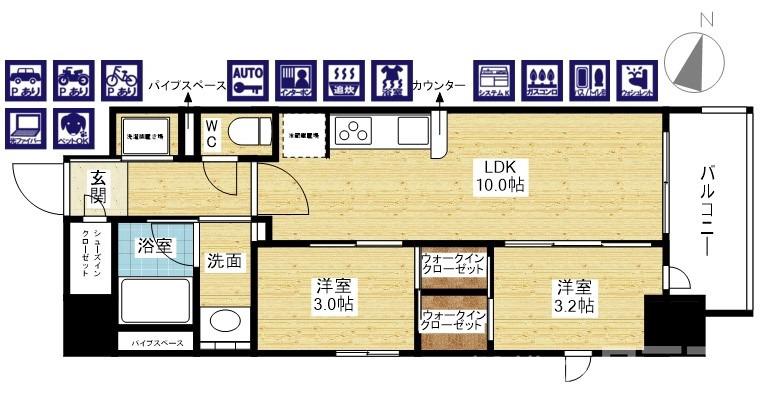 リビオメゾン新大阪の間取り