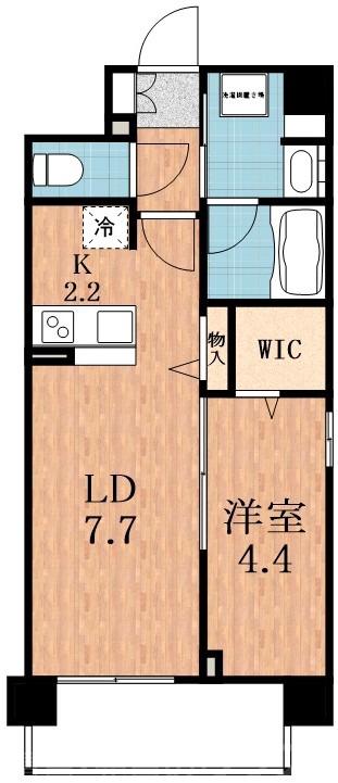 大道の完工年月(2025年3月)築の賃貸マンションの間取り
