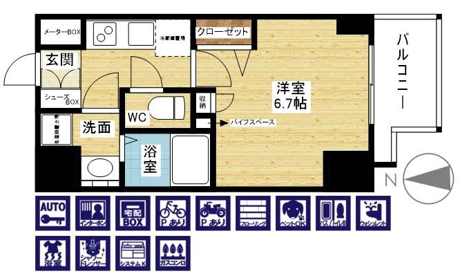 ソルテラスOSAKA塚本の間取り