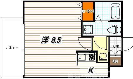 ラナップスクエア京都西陣の間取り