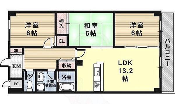 サウスビンの間取り