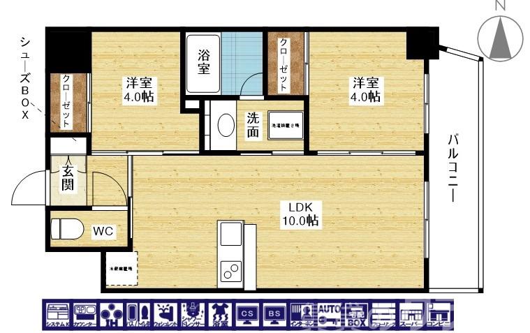 セレニテフラン新大阪の間取り