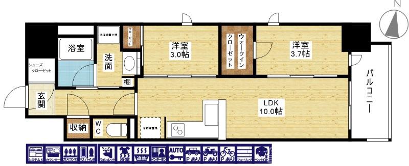 リビオメゾン新大阪の間取り