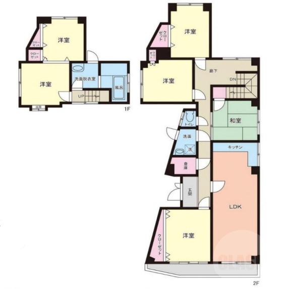 元町の完工年月(1979年12月)築の賃貸マンションの間取り