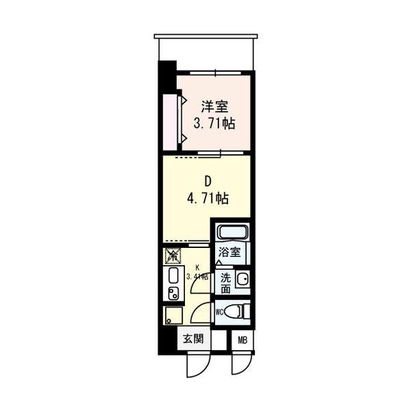 南吹田の完工年月(2025年3月)築の賃貸マンションの間取り