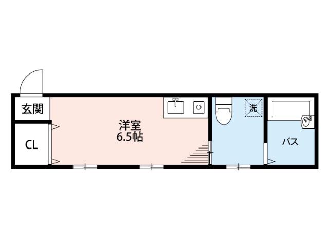 千里山東の完工年月(1974年1月)築の賃貸マンションの間取り