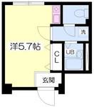 千里山西の完工年月(1970年2月)築の賃貸マンションの間取り