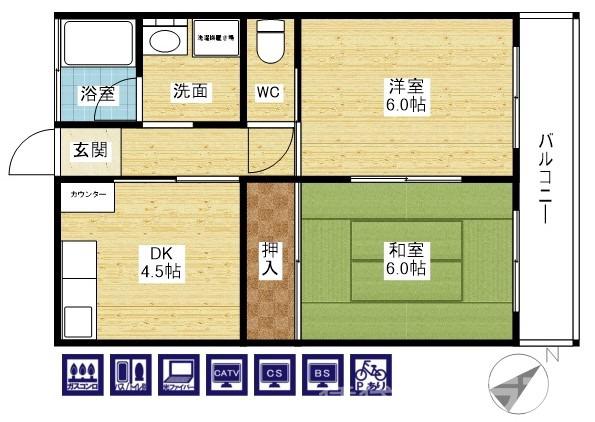 上田マンションの間取り
