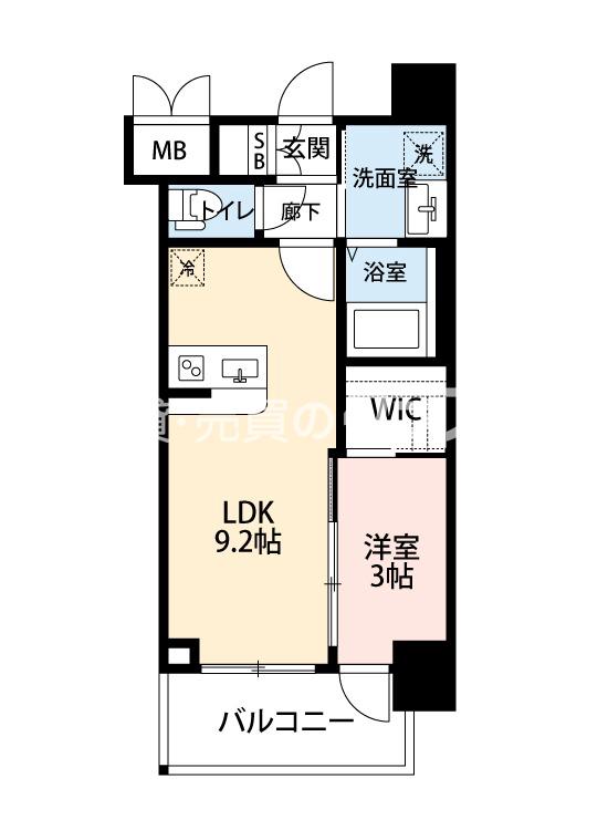 三軒家東の完工年月(2025年2月)築の賃貸マンションの間取り